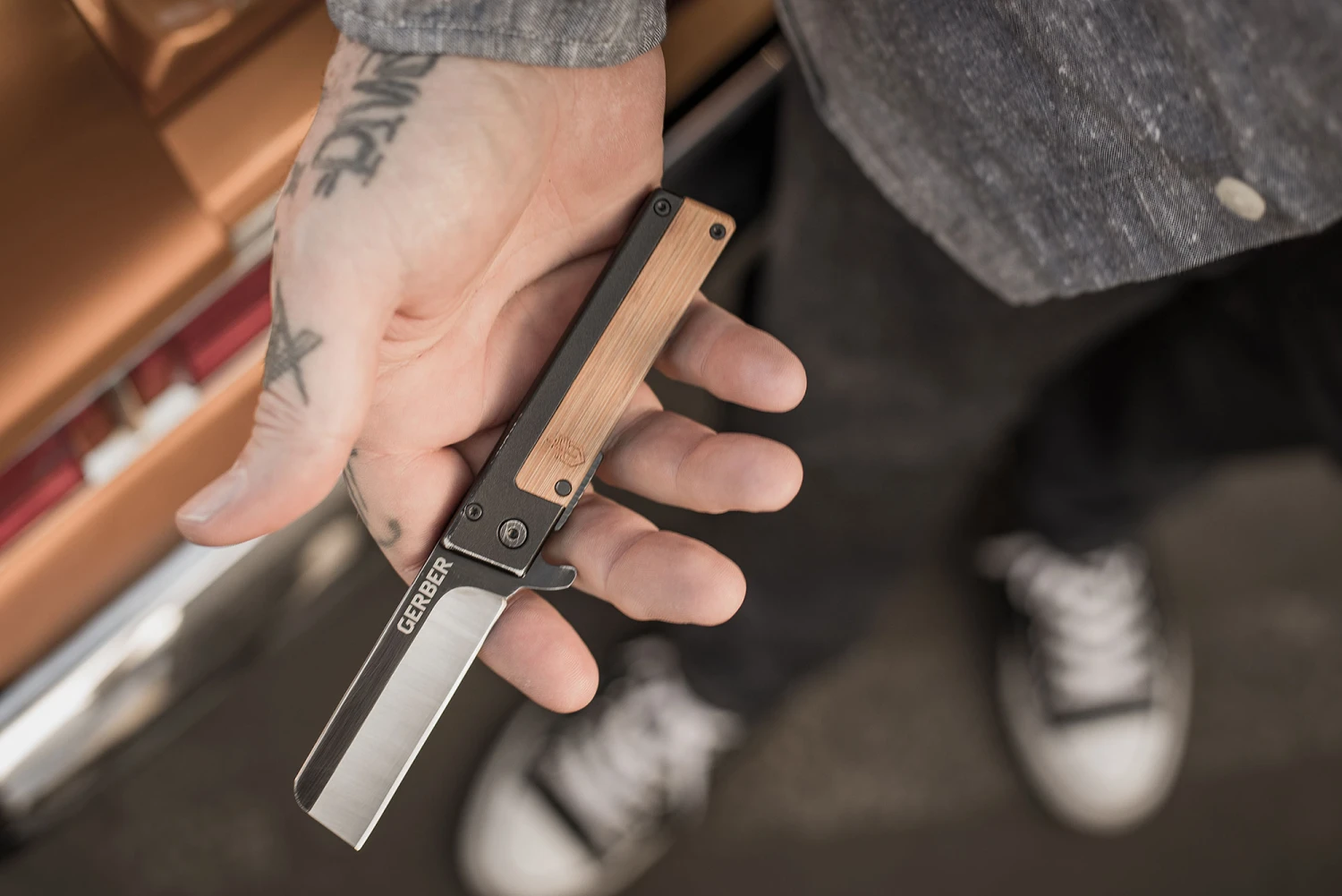 Gerber Taschenmesser Quadrant Bamboo 3 Gerber Taschenmesser Quadrant Bamboo