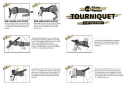 Rhino Rescue Tourniquet Mit Aluminum-Knebel Schwarz