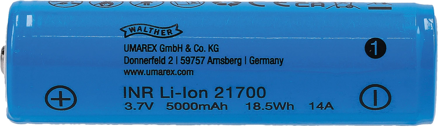 Walther Battery Li-Ion-Akku 21700/5000mAh 4 Walther Battery Li-Ion-Akku 21700/5000mAh – Bild 2